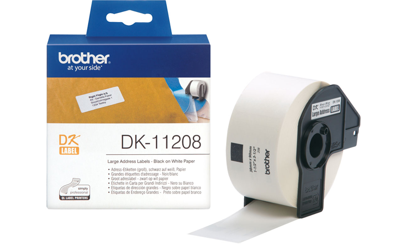 Etykiety papierowe Brother DK-11208